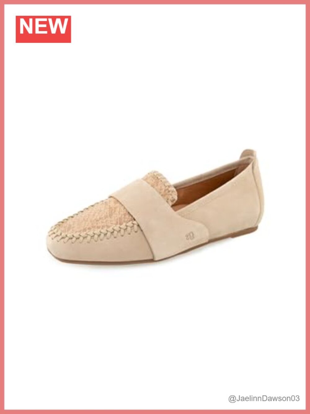 Women's Leather Slip-On Loafers Flat Almond Toe Pull-On Tab